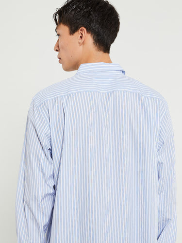 Comme des Garçons PLAY - Shirt with Black Emblem in Blue