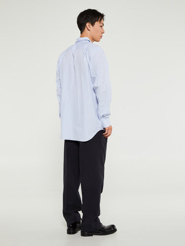 Comme des Garçons PLAY - Shirt with Black Emblem in Blue