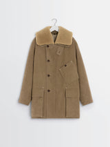 Lemaire - Shearling Winter Parka Coat in Sisal