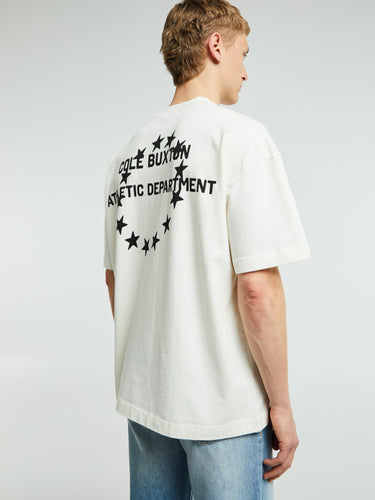 Cole Buxton - Athletic Department T-Shirt in Vintage White