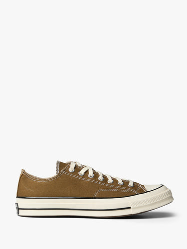 Converse - Chuck 70 Low Top Canvas Sneakers in Bog Down/Egret/Black