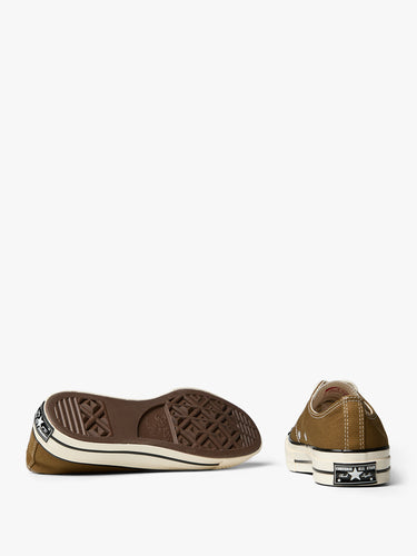 Converse - Chuck 70 Low Top Canvas Sneakers in Bog Down/Egret/Black