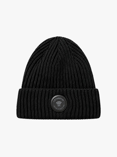 C.P. Company - Extrafine Merino Wool Lens Beanie in Black