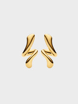 Maria Black - Coil Curl Stud Earring with Gold Plating