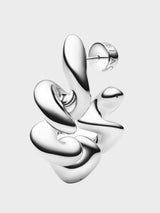 Maria Black - Coil Hoop Large Earring in Silver