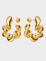 Maria Black - Coil Hoop Medium Earring with Gold Plating