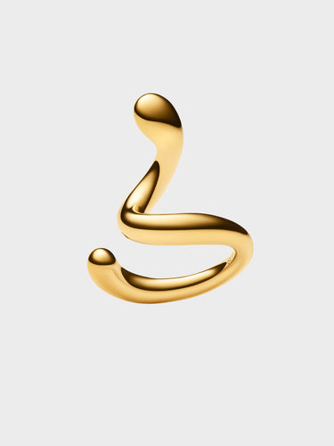 Maria Black - Coil Whirl Ear Cuff with Gold Plating