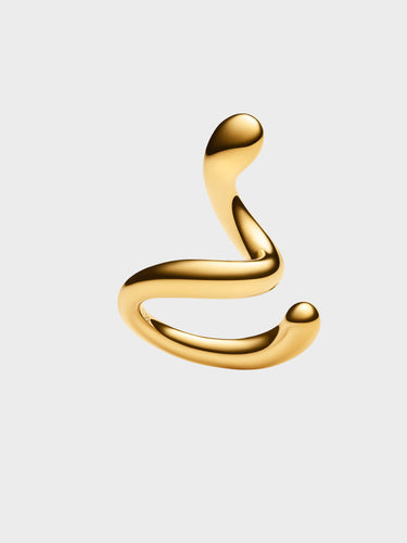 Maria Black - Coil Whirl Ear Cuff with Gold Plating