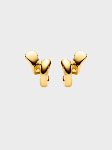 Maria Black - Coil Whirl Stud Earring with Gold Plating