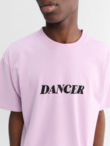 Dancer - Italic Logo T-Shirt in Pink