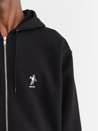 Dancer - OG Zip Logo Hoodie in Black