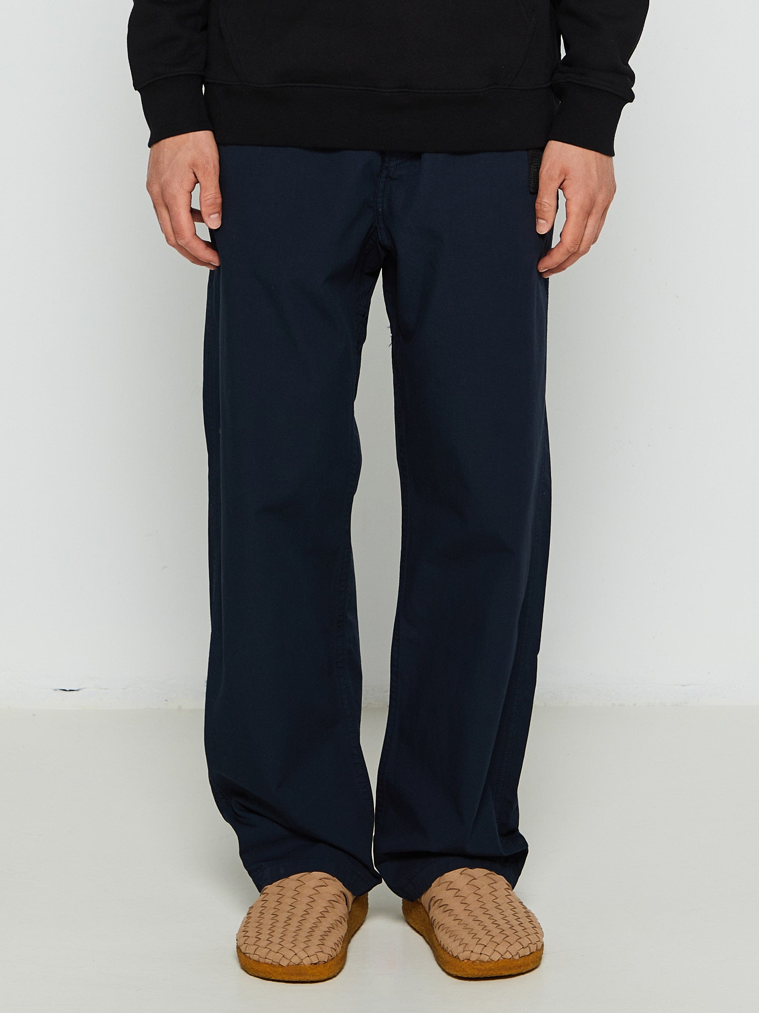 Dancer - Belted Simple Pants in Navy