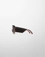 Phoebe Philo - Half Bombé Sunglasses in Dark Brown