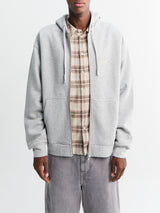 Dime - Friends Zip Hoodie in Heather Gray