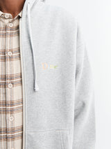 Dime - Friends Zip Hoodie in Heather Gray