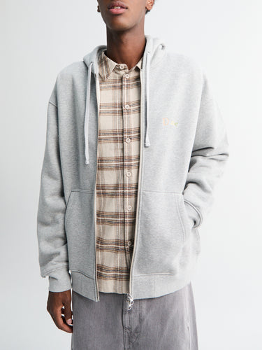 Dime - Friends Zip Hoodie in Heather Gray