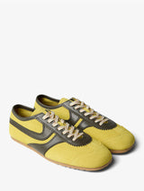 Dries Van Noten - Men's Leather-Trimmed Suede Sneakers in Yellow