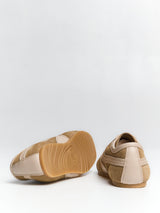 Dries Van Noten - Leather-trimmed suede sneakers in Beige