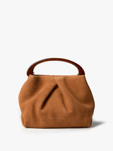 Dries Van Noten - Small Pleated Leather Bag in Tan