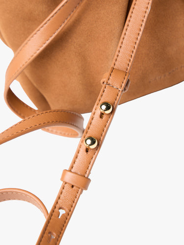 Dries Van Noten - Small Pleated Leather Bag in Tan