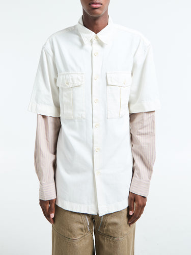 Dries Van Noten - Cassen Denim Shirt in Off-White