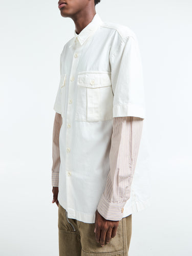 Dries Van Noten - Cassen Denim Shirt in Off-White