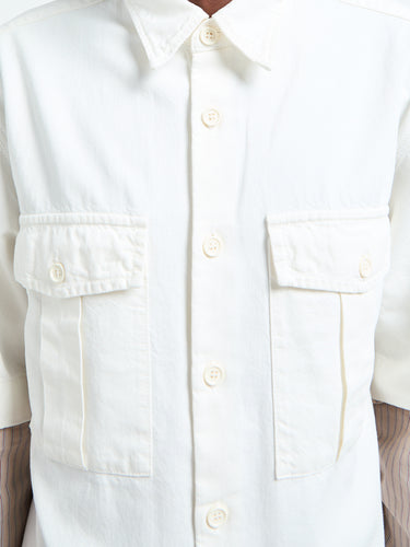 Dries Van Noten - Cassen Denim Shirt in Off-White