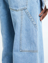 Dries Van Noten - Pickerby Denim Pants in Light Blue
