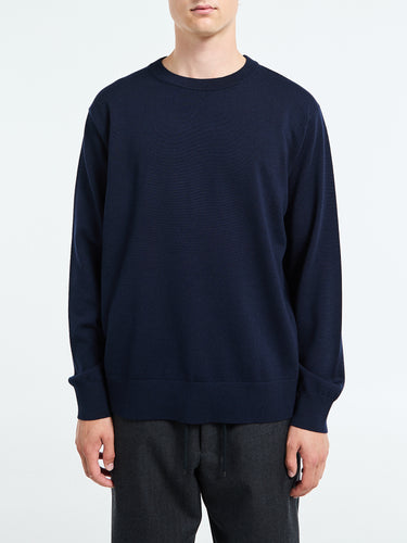 Dries Van Noten - Merino Wool Sweater in Navy