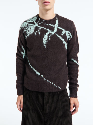 Dries Van Noten - Mouche Sweater in Dark Brown