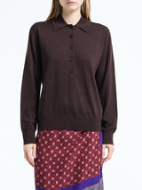 Dries Van Noten - Tuno W.K. Polo in Dark Brown