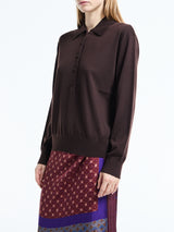 Dries Van Noten - Tuno W.K. Polo in Dark Brown