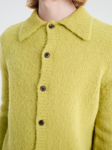 Dries Van Noten - Mora Cardigan in Lime
