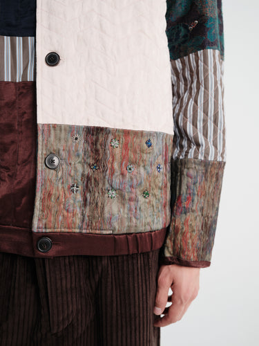 Dries Van Noten - Patchwork Panel Jacket in Dessin B