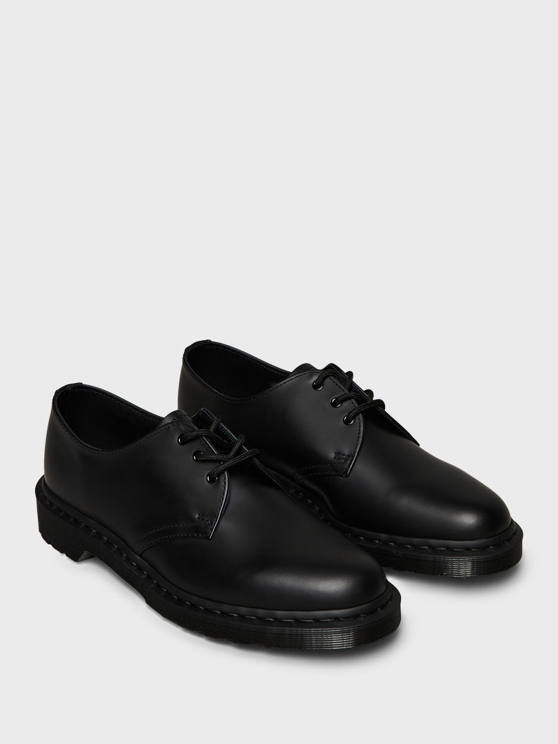 1461 Shoes in Mono Black Smooth