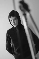 Lemaire - Sweater With Hood in Dark Espresso