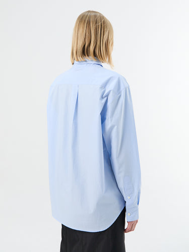 Dunst - Unisex Soft Poplin BD Shirt in Soft Blue