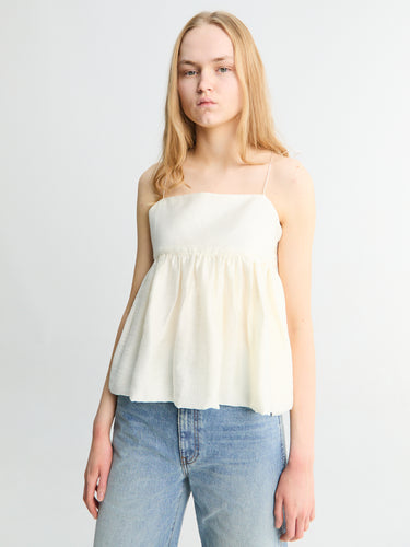 Dunst - Flared Bustier Blouse in Ivory