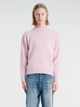 Dunst - Unisex Chunky Roll Neck Sweater in Pale Pink