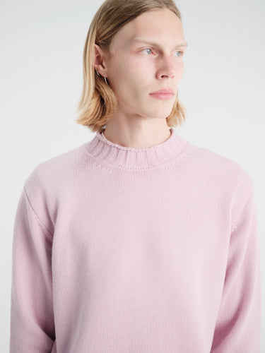 Dunst - Unisex Chunky Roll Neck Sweater in Pale Pink