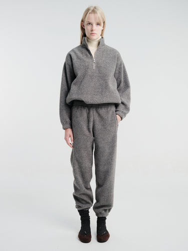 Dunst - Unisex Boucle Jogger Pants in Melange Grey