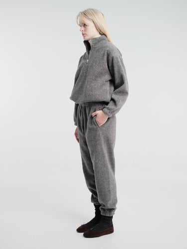 Dunst - Unisex Boucle Jogger Pants in Melange Grey