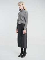 Dunst - Maxi Wrap Skirt in Charcoal Grey