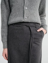 Dunst - Maxi Wrap Skirt in Charcoal Grey
