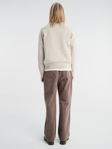 Dunst - Brushed Straight Jeans in Khaki Brown