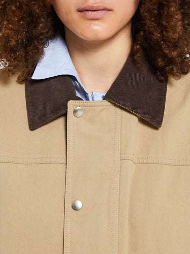 Dunst - Unisex Vintage Half Work Jacket in Beige
