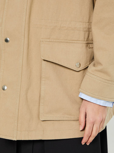 Dunst - Unisex Vintage Half Work Jacket in Beige