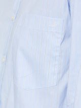 Dunst - Unisex Striped Oversized Shirt in Skyblue Stripe