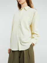 Dunst - Unisex Classic Oversized Shirt in Lemon Stripe