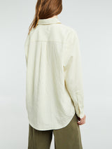 Dunst - Unisex Classic Oversized Shirt in Lemon Stripe